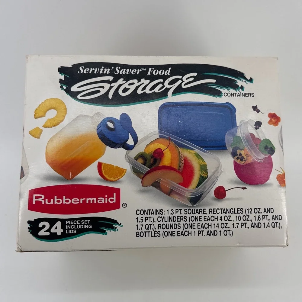 Rubbermaid Servin Saver Food Storage Set 24pc Multi Vintage 1993 INCOMPLETE